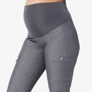 Figs Women’s Yola Skinny Maternity Scrub Pants Graphite Gray XS W19SW2043
